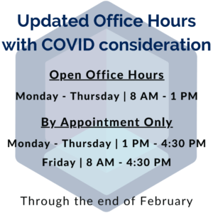 Updated Office Hours with Covid Consideration